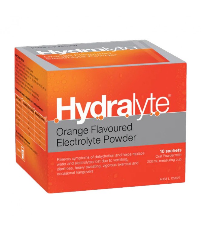 أكياس هيدرالايت للجفاف بنكهة البرتقال - 10 أكياس 4.9 جم