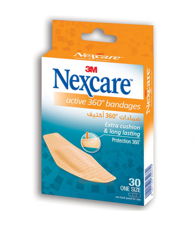 Nexcare Active 360 Bandage One Size 572 30Dp 30Pcs