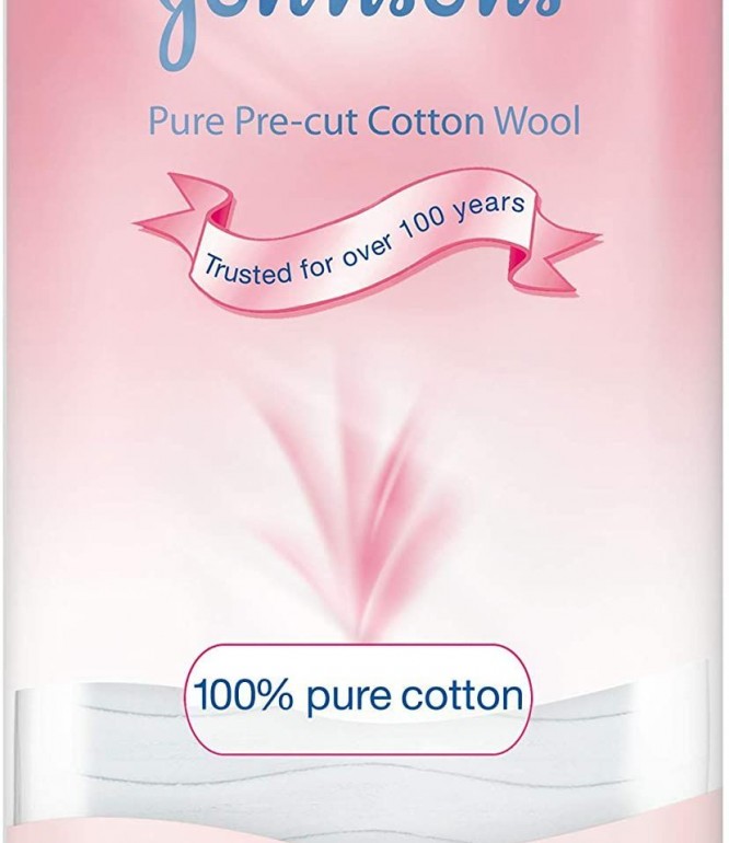 جونسون قطن المقطع للأطفال 80جرام