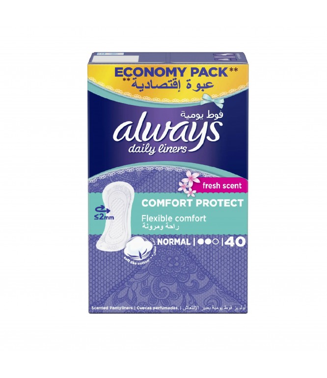 Always Liners Economy Normal Fresh 40Pieces
