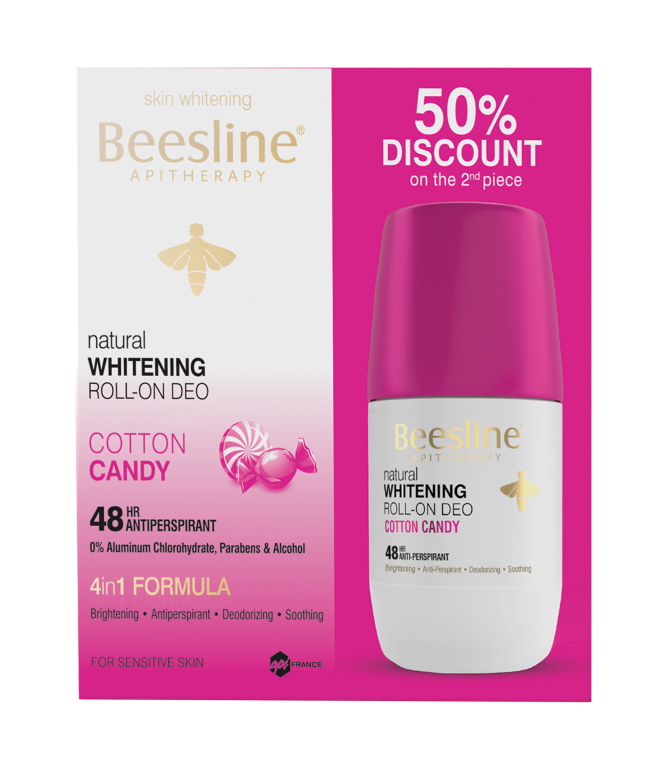 Beesline Deodorant Whitening Roll On Cotton Candy 50 ML 50% Discount On The 2nd Piece