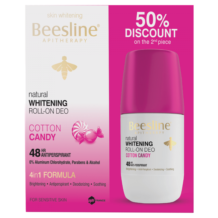 Beesline Deodorant Whitening Roll On Cotton Candy 50 ML 50% Discount On The 2nd Piece