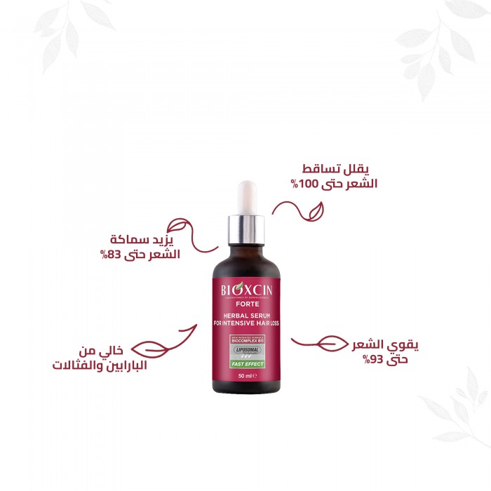 Bioxcin Forte Herbal Serum Hair Loss 3x50 ML - 3 Pieces