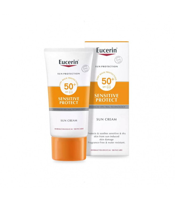 واقي شمس كريم SPF50+ للبشرة الجافة والحساسة من يوسيرين 50مل