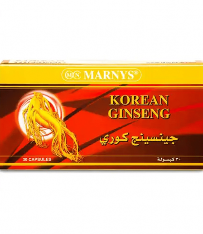 Marnys Korean Ginseng 500Mg 30Capsules