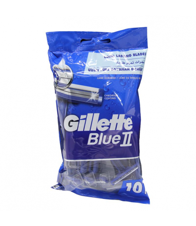 Gillete Blue ll Long Handle 10's