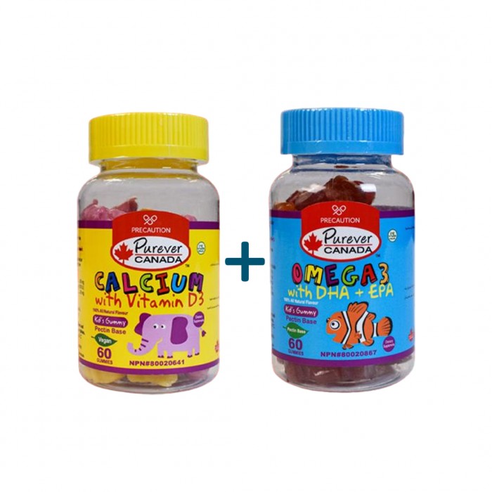 Purever Canada Kids Gummy Calcium+V.D3