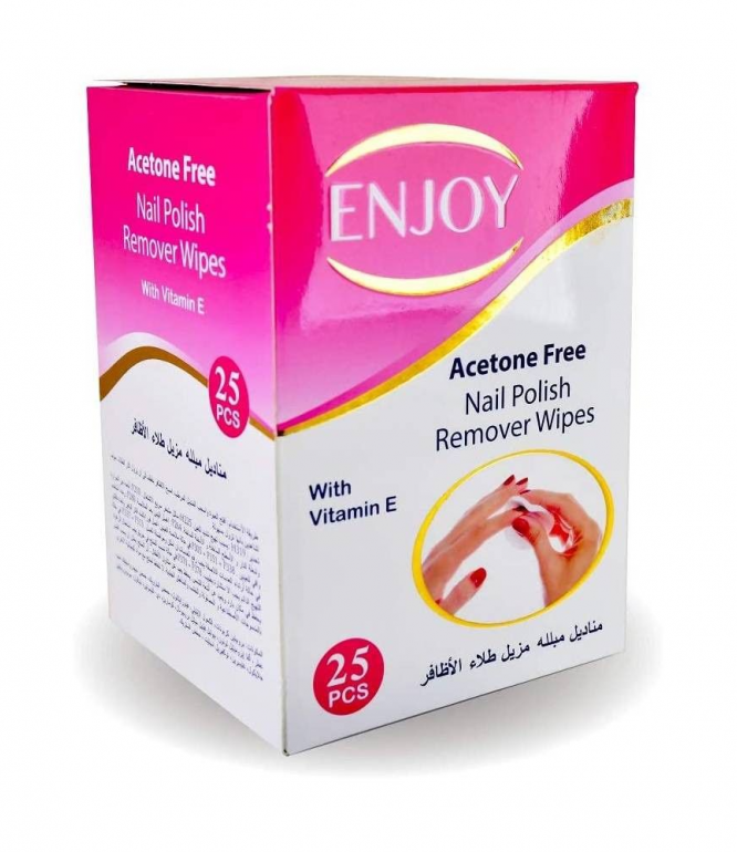 Enjoy Nail Polish Remover Wipes 25 Pieces