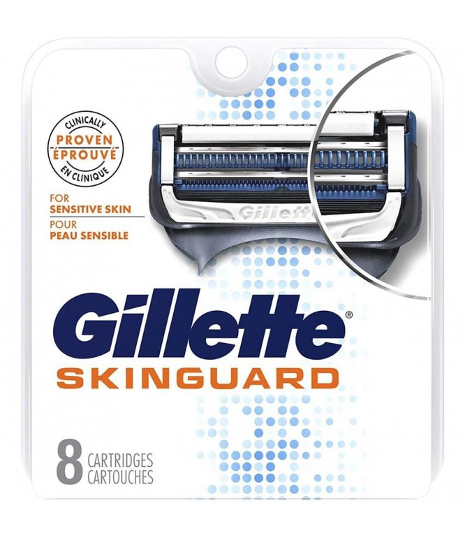Gillette Skinguard Sensitive Blade Refills – 8 Pieces