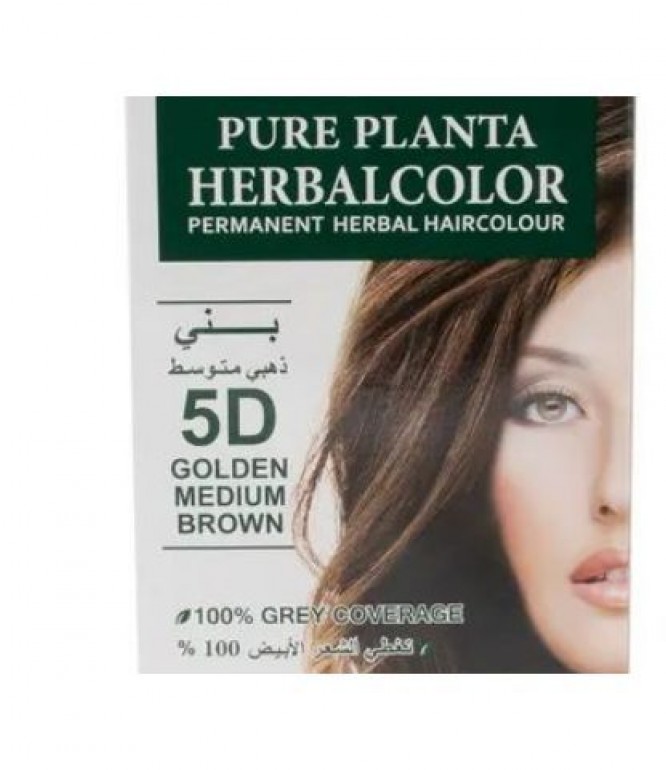 Pure Planta Hair Dye Medium Golden Brown 135ml