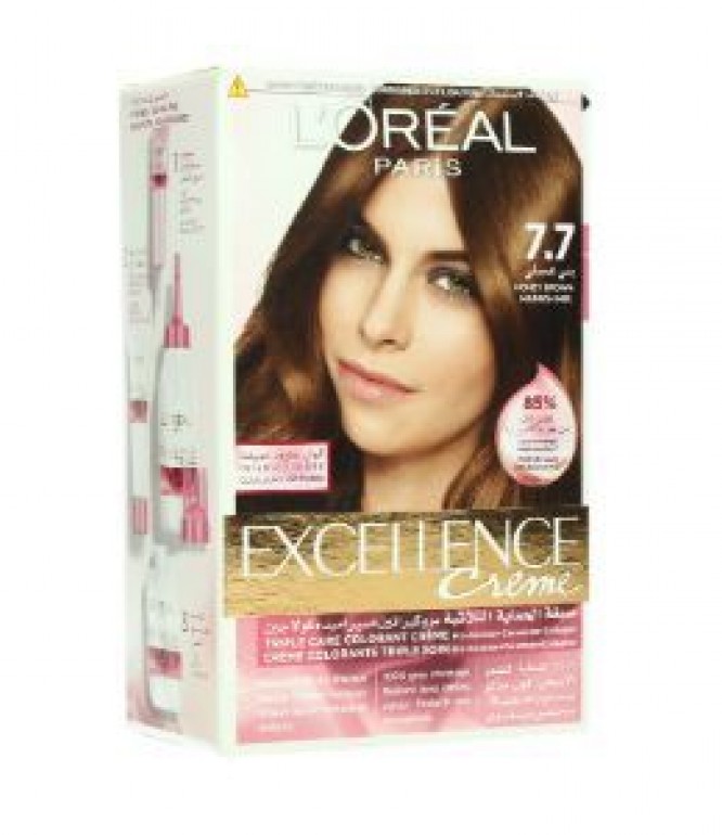 L'Oréal Excellence Crème Hair Color 7.7 Honey Brown – 1 Piece
