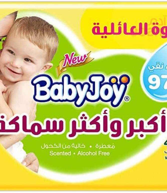 بيبي جوي مناديل اطفال سميكة ومعطره  2*40حبه