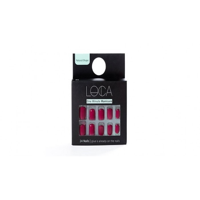 Loca Nails Natural Shape 05 Dark Pink – 1 Packet
