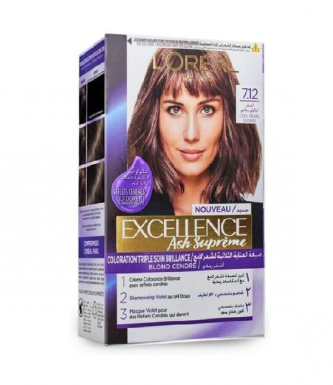 L'Oreal Excellence Ash Supreme 7.12 Ash Gray Hair Dye