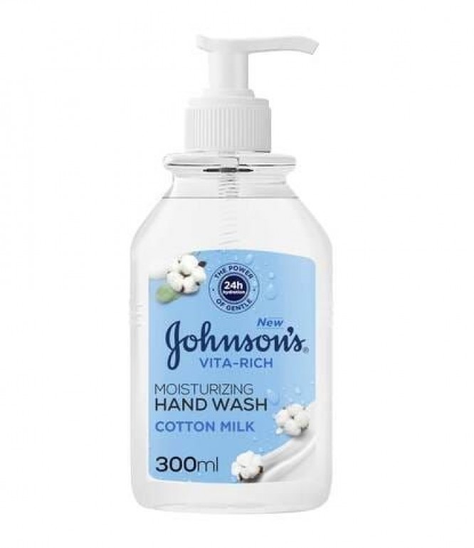Johnson's Vita Rich Moisturizing Hand Wash Cotton Milk 300 Ml – Lasting Hydration