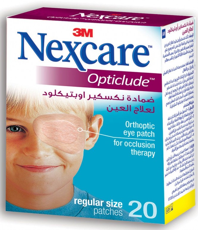 Nexcare 3M Opticlude Regular Size 1539 20Patches