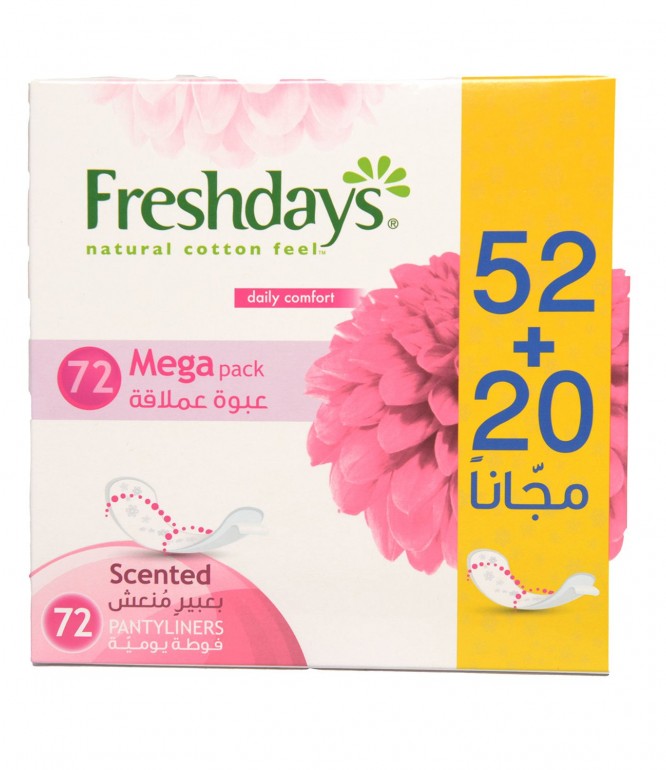 Freshdays Scented Charmy Napkin Mega Pack High Absorbent 72Pieces