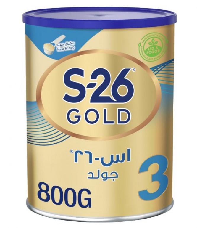 اس 26 بروجرس جولد نكهة الفنيليا تركيبة لمرحلة نمو الأطفال المرحلة 3 800جرام