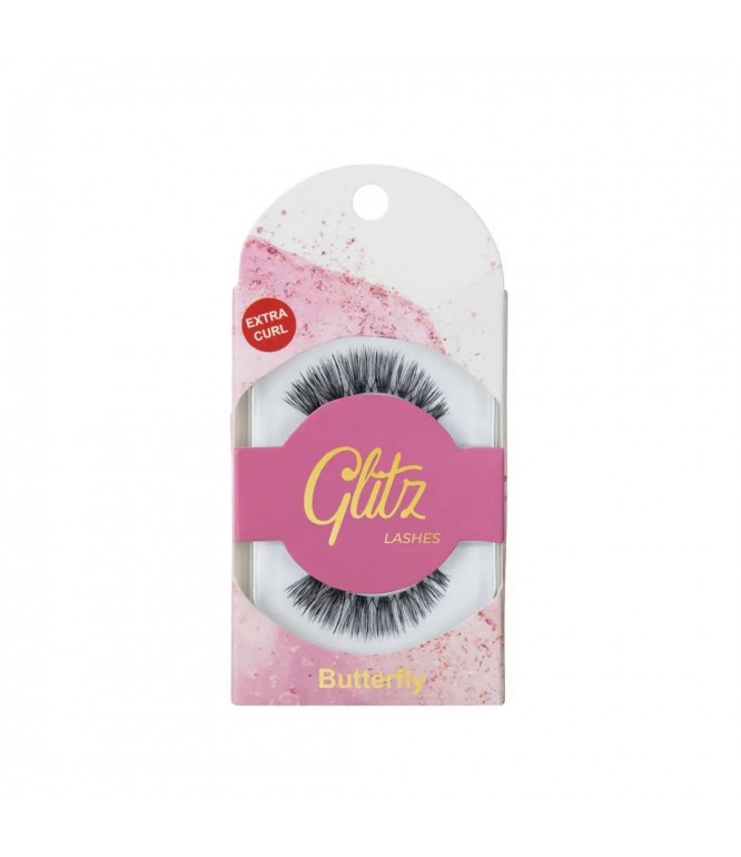 Glitz Natural Hair Eyelashes Butterfly Style 1 Piece
