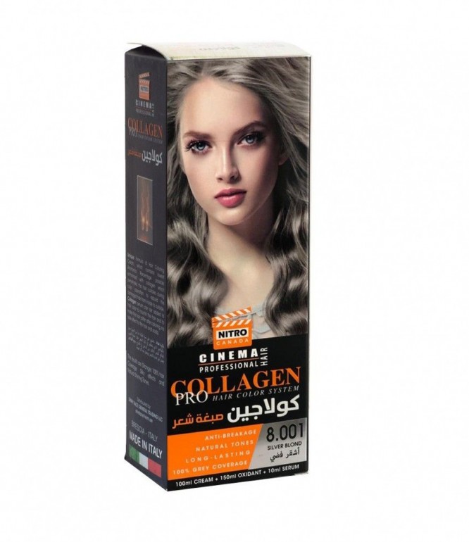 N&G Collagen Hair Color 8.001 Silver Blonde