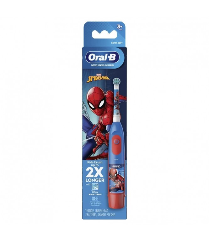 Oral B Battery Powered Toothbrush Spiderman for Kids – 1 Piece

