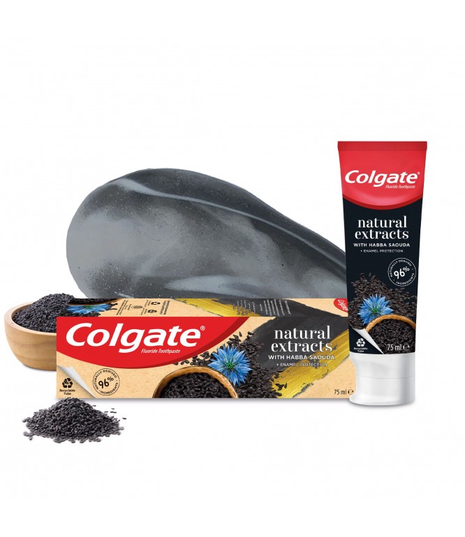 Colgate Toothpaste with Natural Extracts Habba Sauda 75ml