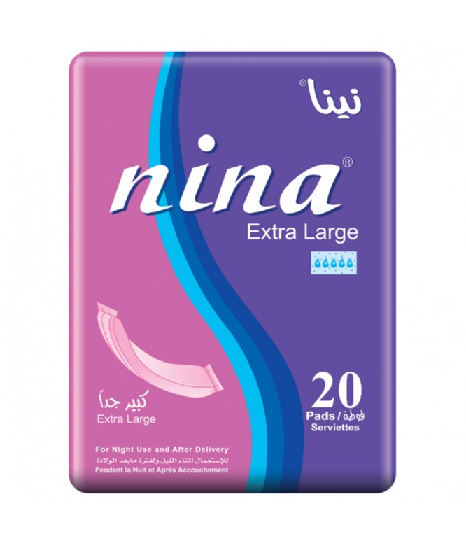 NINA MATERNITY PADS 10X20'S