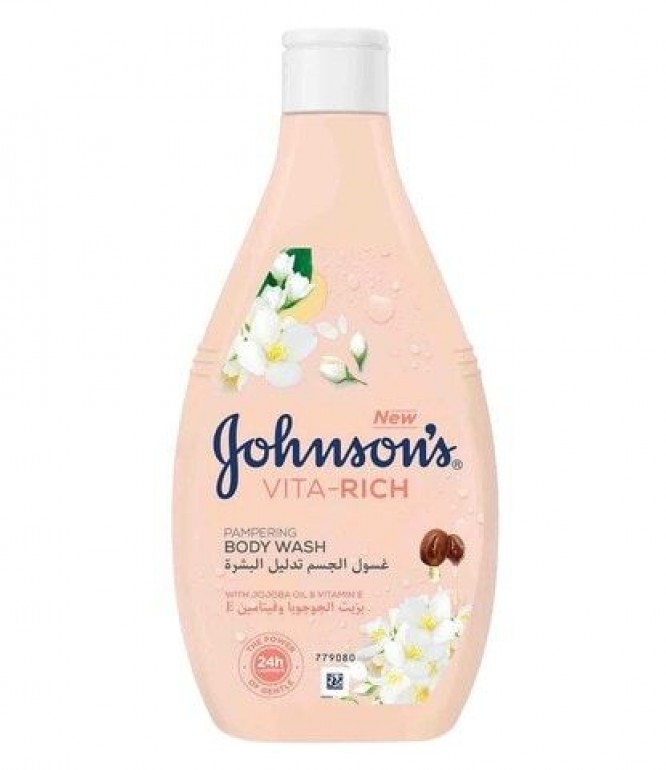 Johnson's Body Wash Jojoba Oil Vitamin E 400Ml