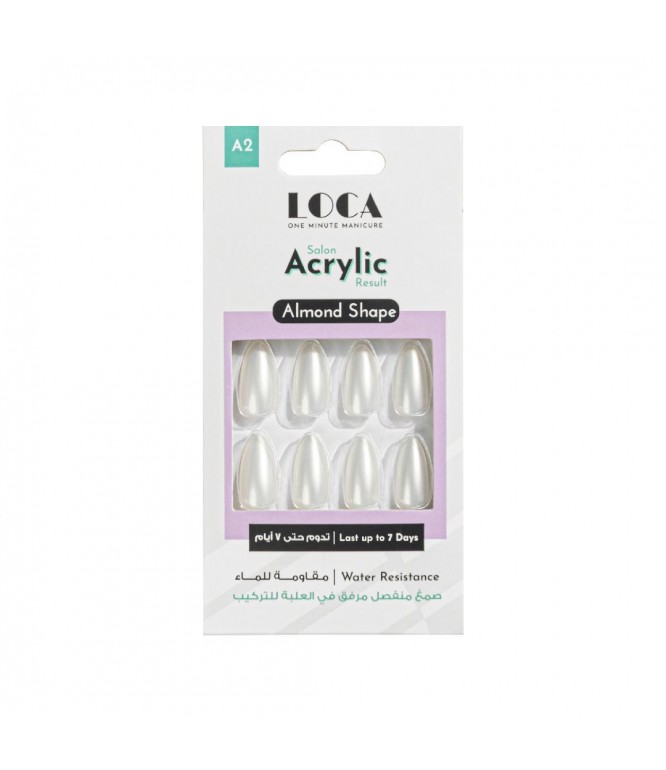 Loca Nails Acrylic Almond A2 White – 1 Piece