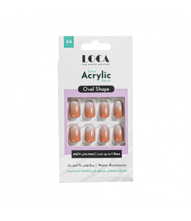 Loca Nails Acrylic Oval A6 Ombre – 1 Piece