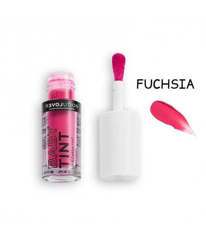 Revolution Baby Tint Lip & Cheek Gloss Fuchsia 1Piece