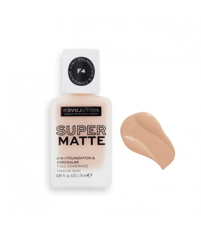 Revolution Super Matte Foundation F4 1Piece