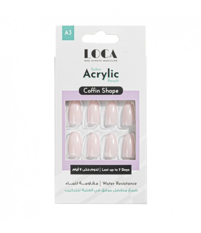 Loca Nails Acrylic Coffin A3 Ombre – 1 Pack