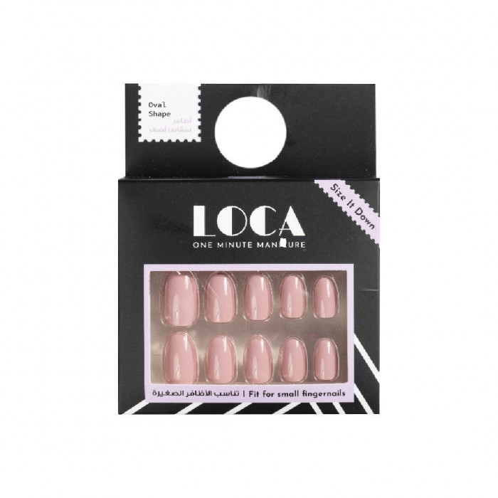 Loca Nails Oval Mini Pink #1 1Piece