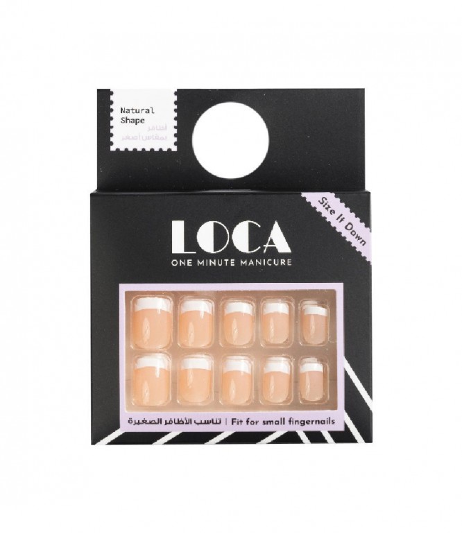 Loca Nails Natural Mini French #2 1Piece