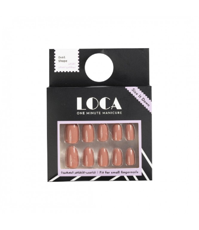 Loca Nails Oval Mini Nude #6 1Piece