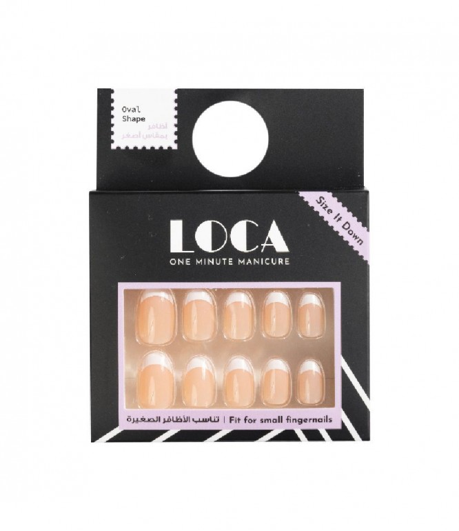 Loca Nails Oval Mini French #7 1Piece