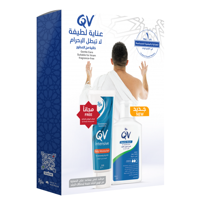 QV Gentle Wash 90 ml + QV Intensive Moisturizer 30 gm