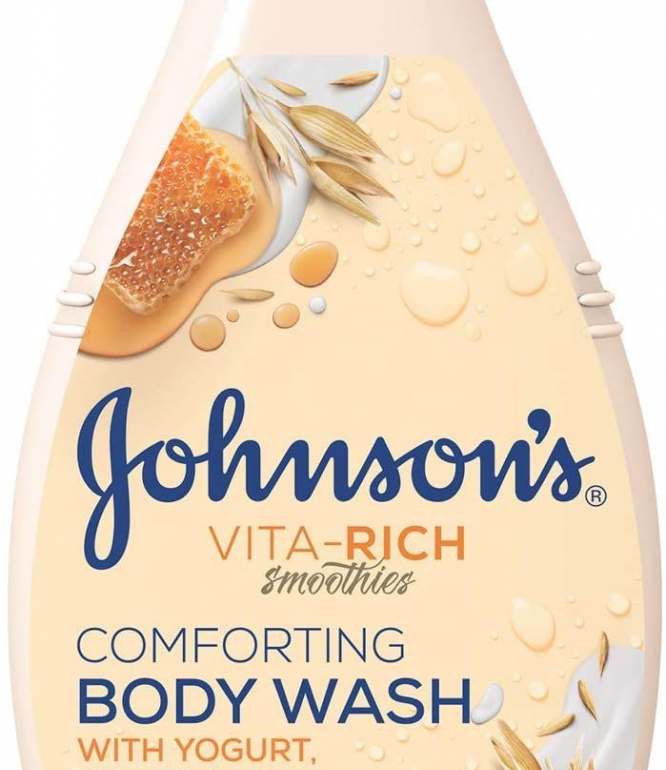 Johnson's Body Wash Vita-Rich Smoothies Comforting Yoghurt Honey & Oats 250ml