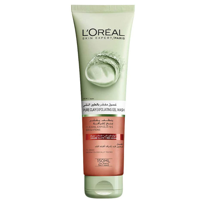 L'Oreal Paris Pure Clay Red Face Cleanser with Red Algae 150 ml