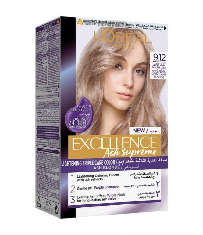 L'Oreal Excellence Hair Dye 9.12 Ash Supreme 1Piece