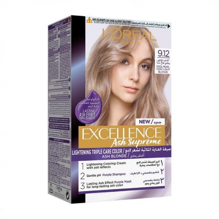 L'Oreal Excellence Hair Dye 9.12 Ash Supreme 1Piece