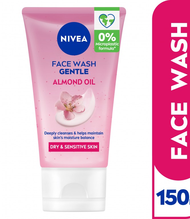 Nivea Gentle Face Wash With Almond Oil For Dry Skin- 150ml