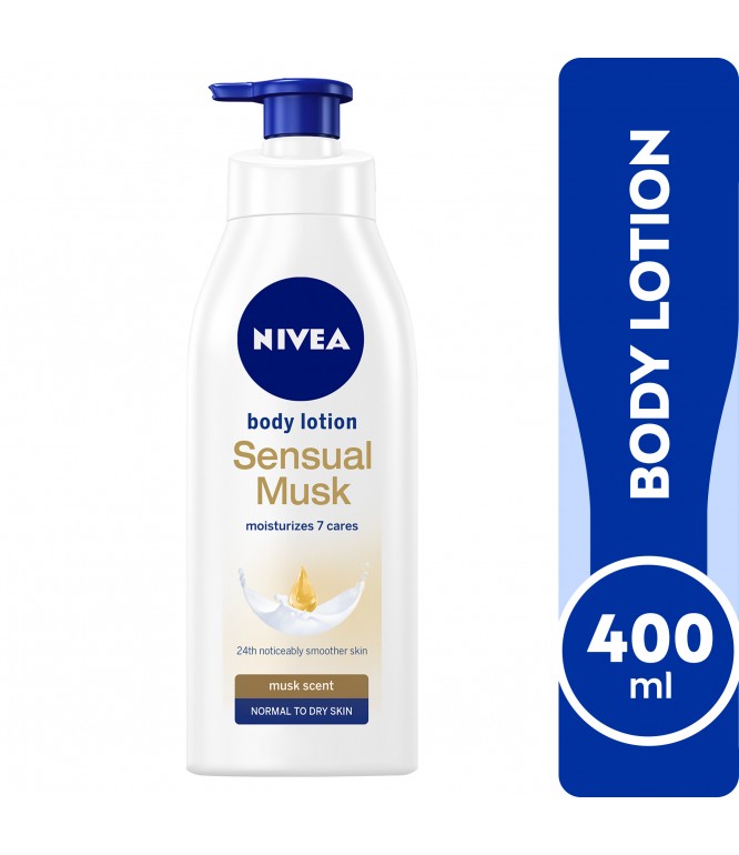 Nivea Body Lotion Sensual Musk Mosturizes And Care - 400ml