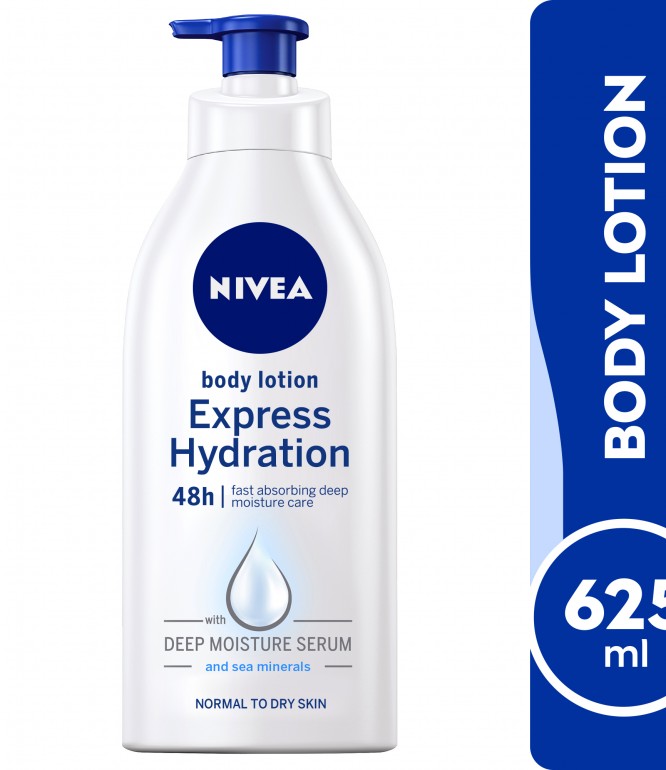 Nivea Body Lotion Express Hydration- 625 Ml