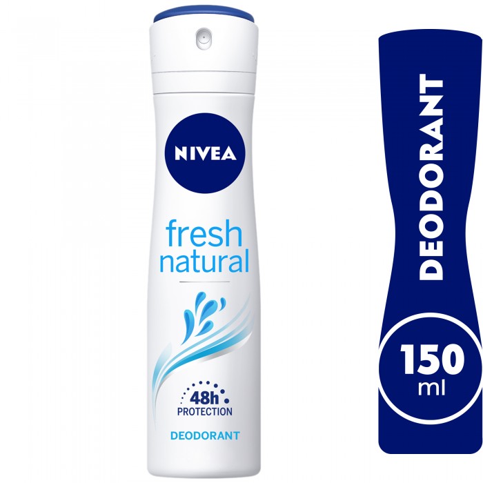 NIVEA Deodorant Spray for Women, 48h Protection, Fresh Natural Ocean Extracts, 150ml