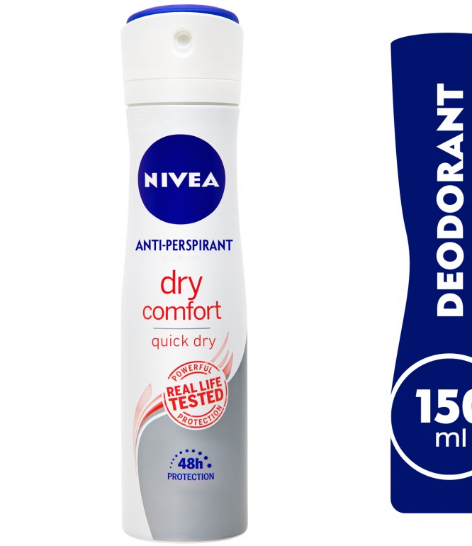 NIVEA Antiperspirant Spray for Women, 48h Protection, Dry Comfort Quick Dry, 150ml