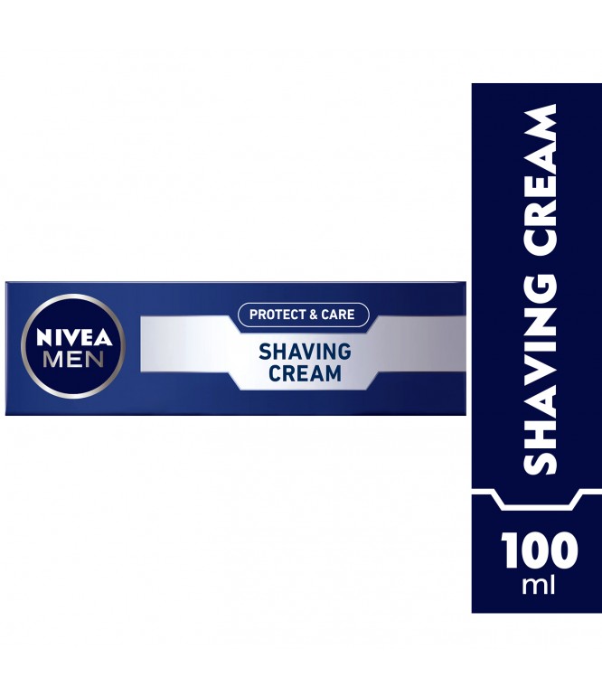 NIVEA MEN Shaving Cream, Protect & Care Aloe Vera, 100ml