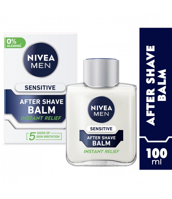 NIVEA MEN After Shave Balm, Sensitive Chamomile & Hamamelis, 100ml