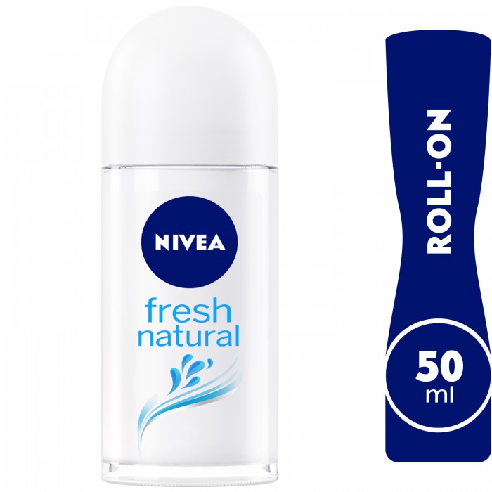 NIVEA Deodorant Roll-on for Women, 48h Protection, Fresh Natural Ocean Extracts, 50ml